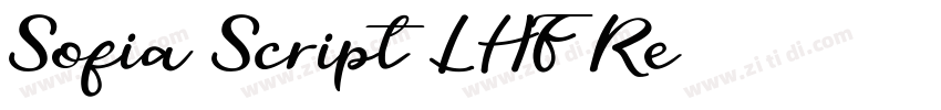 Sofia Script LHF Re字体转换